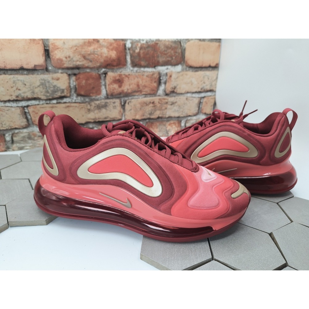 Nike Air Max 720 Crimson Red Bronze Kid Size 5.5Y (Women Sz 7) Worn 3x Gs Liquid